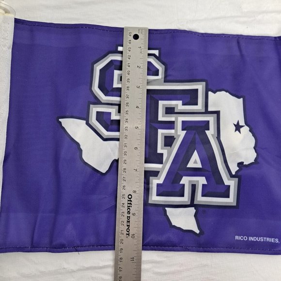 Stephen F Austin Window Flag Purple Gray White - Picture 5 of 9